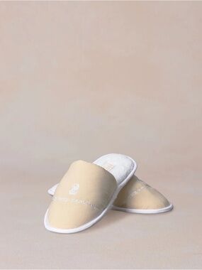 THE RITZ-CARLTON Frette Microfiber Slippers - Beige - M